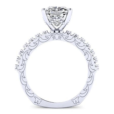 Carmel Cushion Diamond Engagement Ring (Lab Grown Igi Cert) whitegold