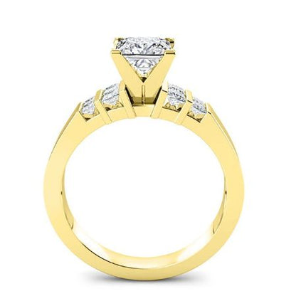 Carnation Princess Moissanite Bridal Set yellowgold
