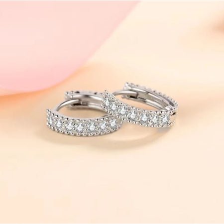Cassie Diamond Stud Earrings whitegold