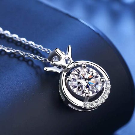 Cece Moissanite Necklace whitegold