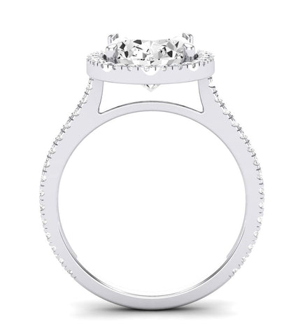 Columbine Oval Diamond Engagement Ring (Lab Grown Igi Cert) whitegold
