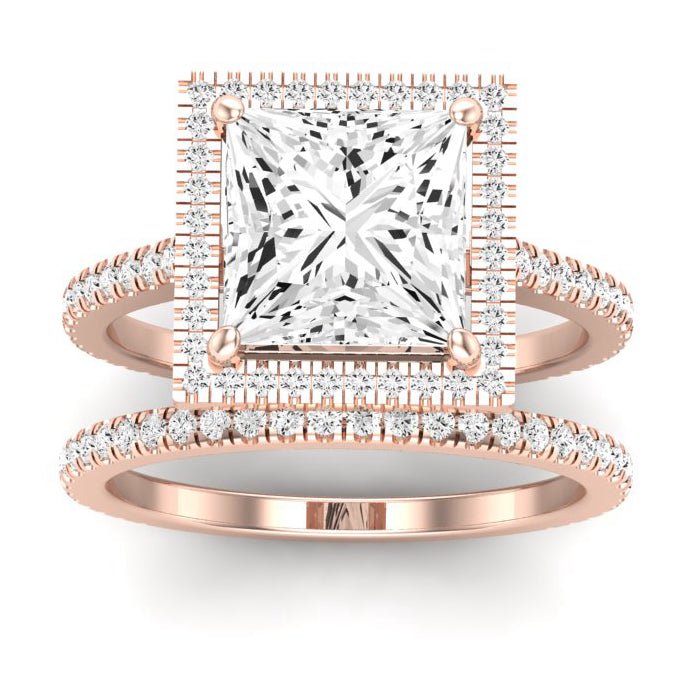 Columbine - Princess Diamond Bridal Set (Clarity Enhanced)