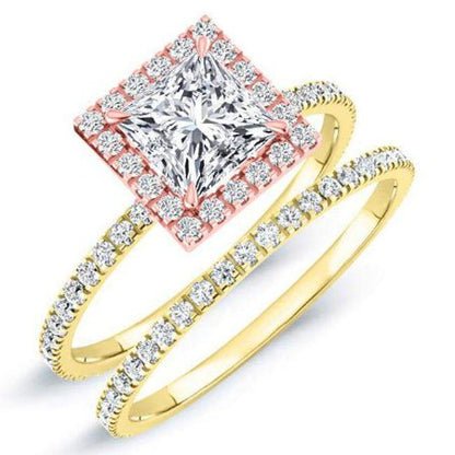 Columbine Princess Diamond Bridal Set (Lab Grown Igi Cert) yellowgold