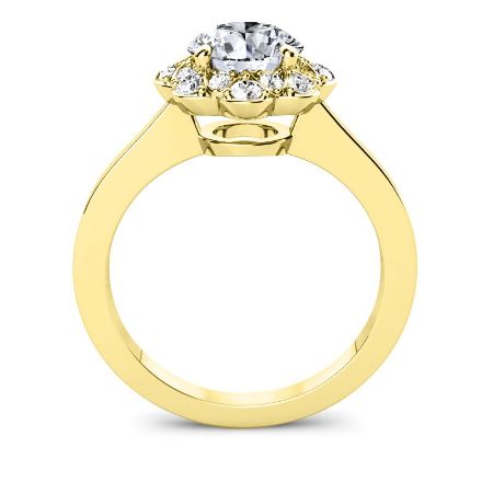 Coralbells Diamond Matching Band Only (engagement Ring Not Included) For Ring With Round Center yellowgold