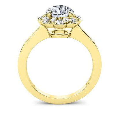 Coralbells Diamond Matching Band Only (engagement Ring Not Included) For Ring With Round Center yellowgold