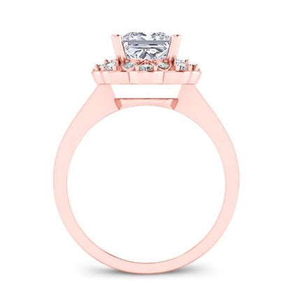 Coralbells Princess Moissanite Bridal Set rosegold