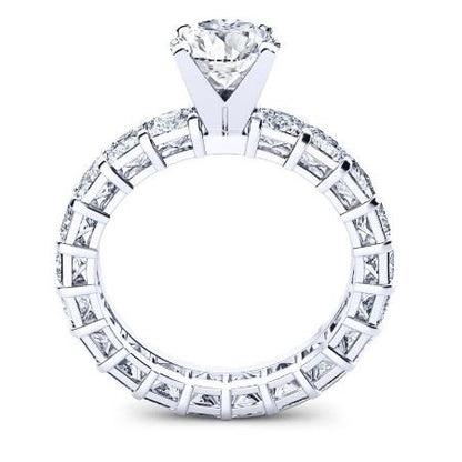 Crisantha Princess Diamond Bridal Set (Lab Grown Igi Cert) whitegold