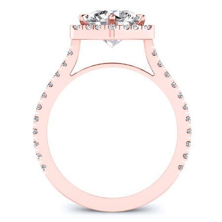 Cypress Diamond Matching Band Only (engagement Ring Not Included) For Ring With Round Center rosegold