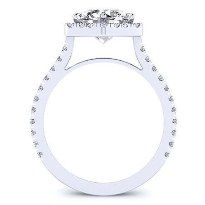 Cypress Diamond Matching Band Only (engagement Ring Not Included) For Ring With Round Center whitegold