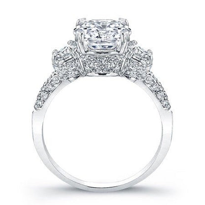 Daffodil Round Diamond Engagement Ring (Lab Grown Igi Cert) whitegold