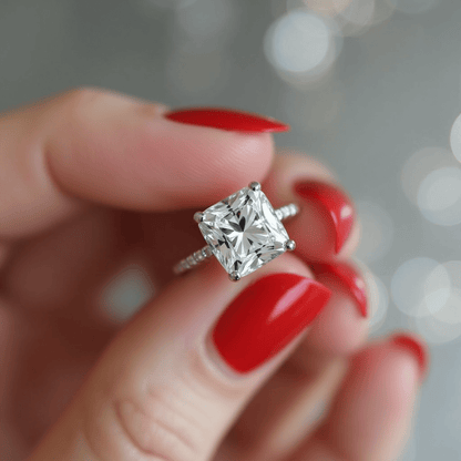 Dahlia - Cushion Moissanite Engagement Ring