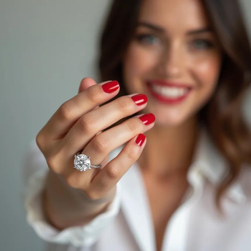 Dahlia - Round Diamond Engagement Ring (Clarity Enhanced)