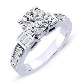 Daisy Round Diamond Bridal Set (Lab Grown Igi Cert) whitegold