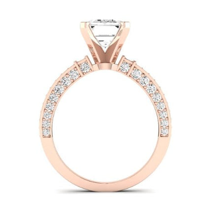 Daphne Emerald Diamond Bridal Set (Lab Grown Igi Cert) rosegold