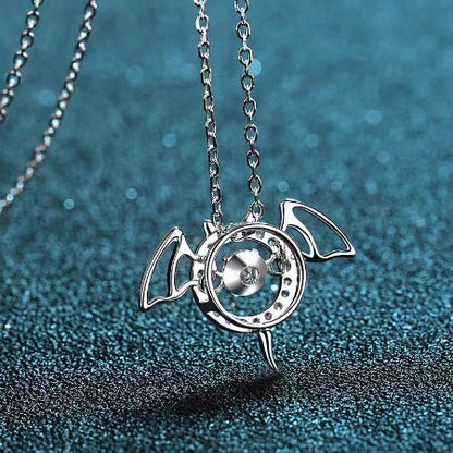 Deean Moissanite Necklace whitegold