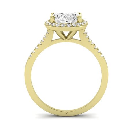 Desert Rose Diamond Matching Band Only (engagement Ring Not Included) For Ring With Oval Center yellowgold