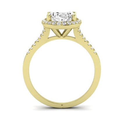 Desert Rose Diamond Matching Band Only (engagement Ring Not Included) For Ring With Oval Center yellowgold