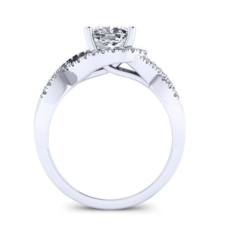 Dianella Cushion Moissanite Bridal Set whitegold