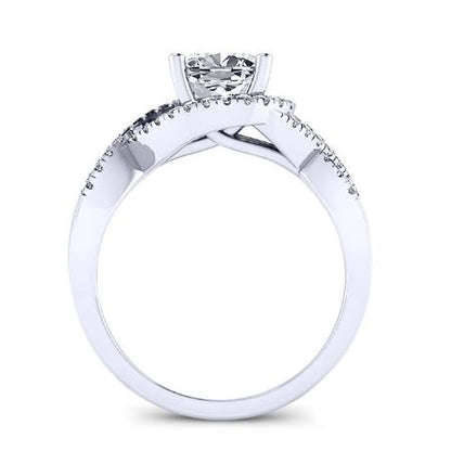 Dianella Cushion Moissanite Bridal Set whitegold
