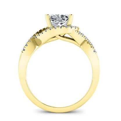 Dianella Cushion Moissanite Bridal Set yellowgold