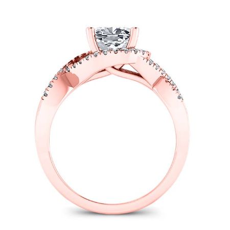 Dianella Cushion Moissanite Bridal Set rosegold