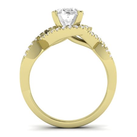 Dianella Oval Moissanite Bridal Set yellowgold
