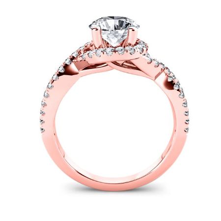 Dianella Round Moissanite Bridal Set rosegold
