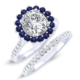 Dicentra Diamond Matching Band Only (engagement Ring Not Included) For Ring With Cushion Center whitegold