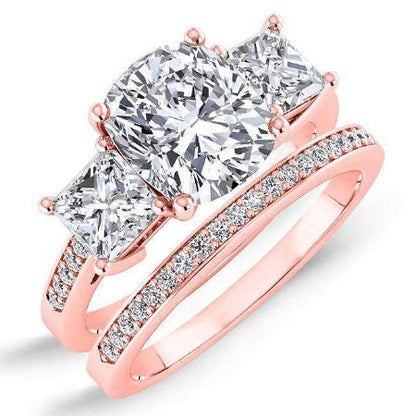 Dietes - Cushion Diamond Bridal Set (Clarity Enhanced)