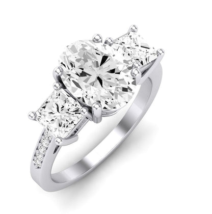 Dietes Oval Diamond Engagement Ring (Lab Grown Igi Cert) whitegold