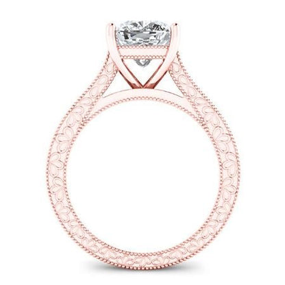 Edelweiss Cushion Diamond Bridal Set (Lab Grown Igi Cert) rosegold