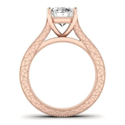 Edelweiss Oval Moissanite Bridal Set rosegold