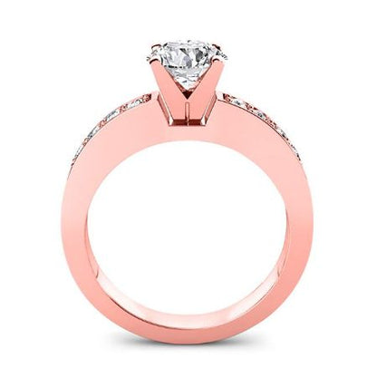 Eliza Round Diamond Bridal Set (Lab Grown Igi Cert) rosegold