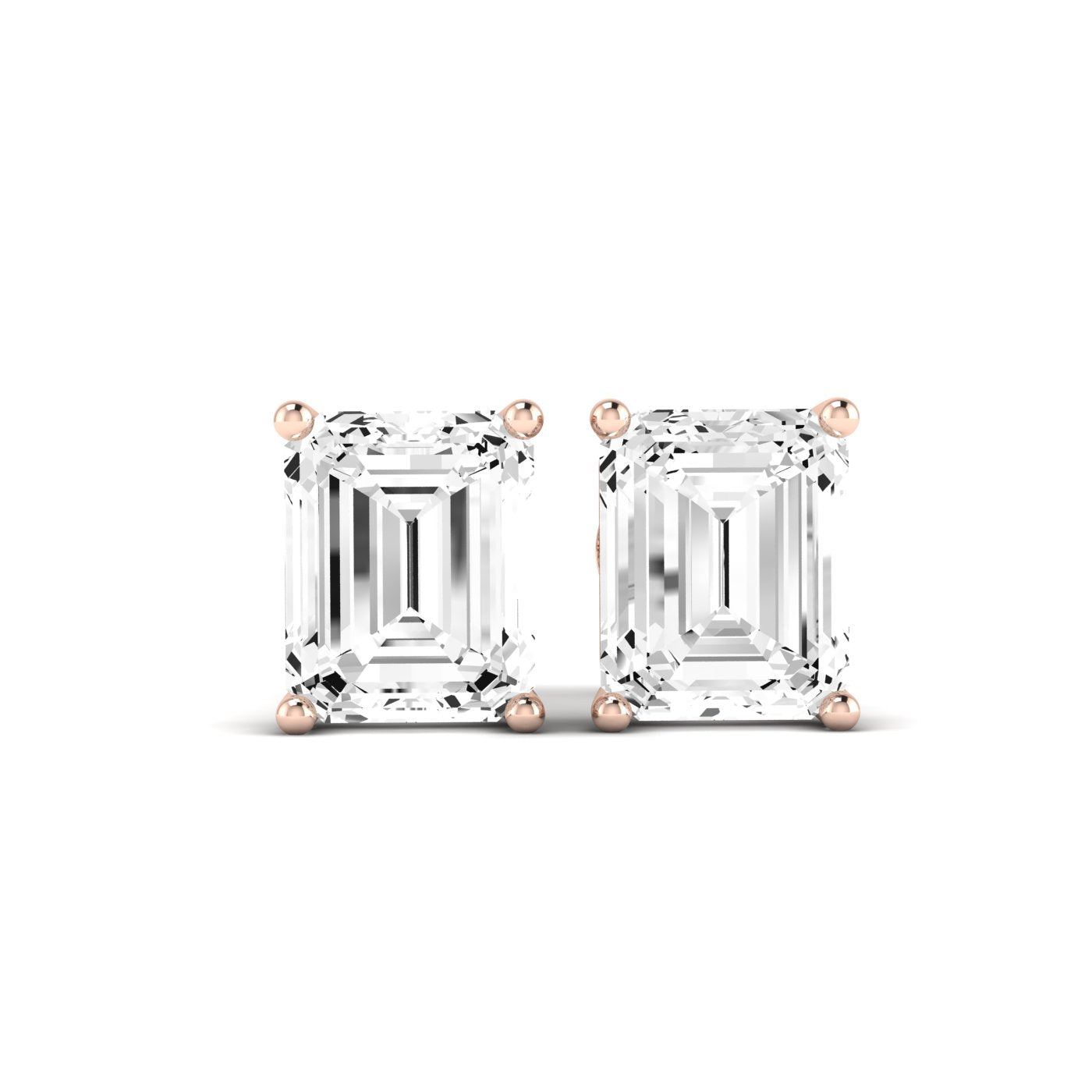 Elowen Cushion Cut Lab Diamond Stud Earrings