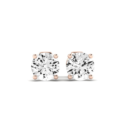 Elowen Princess Cut Diamond Stud Earrings