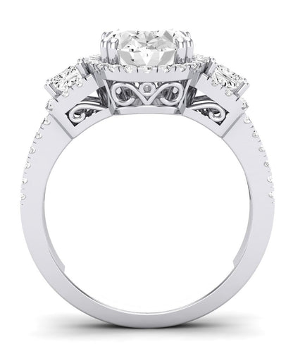 Erica Oval Diamond Engagement Ring (Lab Grown Igi Cert) whitegold