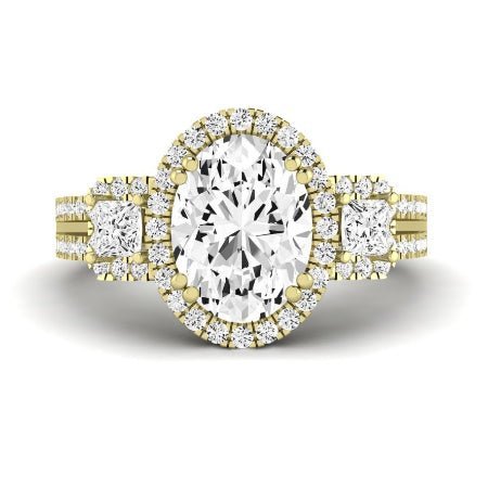 Erica Oval Moissanite Bridal Set yellowgold