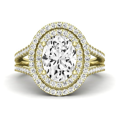 Flora Oval Diamond Engagement Ring (Lab Grown Igi Cert) yellowgold