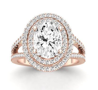 Flora Oval Diamond Engagement Ring (Lab Grown Igi Cert) rosegold