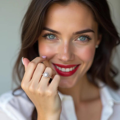Florizel - Round Diamond Engagement Ring (Clarity Enhanced)