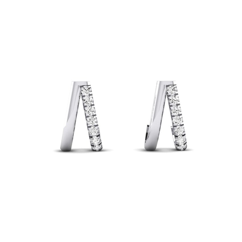 Forrest Round Cut Diamond Halo Drop Earrings