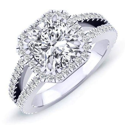Freesia - Cushion Diamond Engagement Ring (Clarity Enhanced)