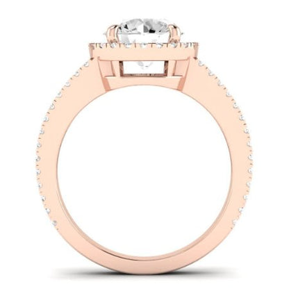 Freesia Diamond Matching Band Only (does Not Include Engagement Ring) For Ring With Round Center rosegold
