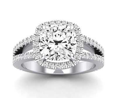 Freesia Cushion Diamond Engagement Ring (Lab Grown Igi Cert) whitegold