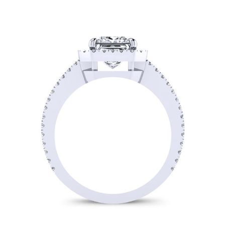 Freesia Round Moissanite Bridal Set whitegold