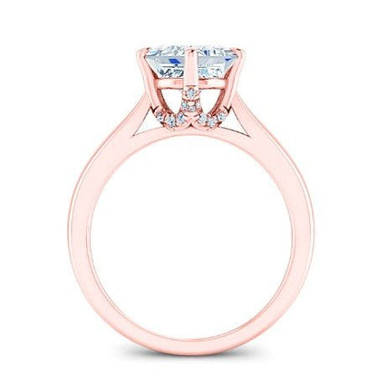 Gardenia Princess Moissanite Bridal Set rosegold