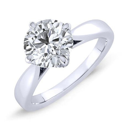 Gardenia Round Moissanite Bridal Set whitegold