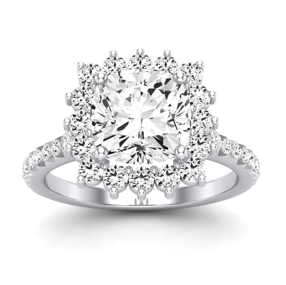 Gazania - Cushion Diamond Engagement Ring (Clarity Enhanced)