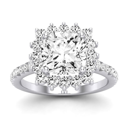 Gazania - Cushion Diamond Engagement Ring (Clarity Enhanced)