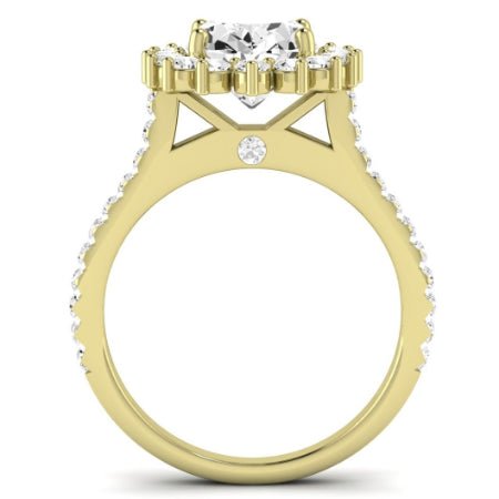 Gazania Oval Moissanite Bridal Set yellowgold